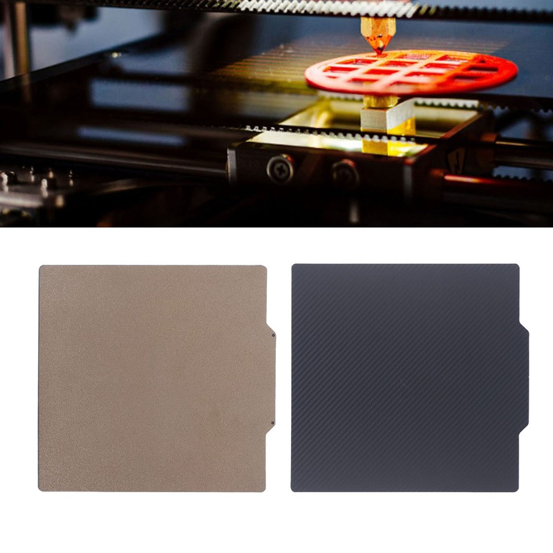 Spring Steel Magnetic Build Plate Smooth Carbon Fiber Style PET