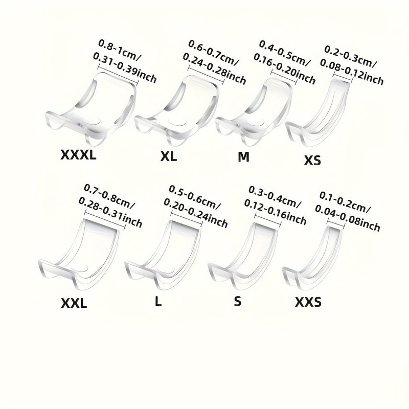 8Pcs Ring Size Adjuster Kit, Ring Resizer Pads, Slip and