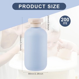 ChAusa Pack of 4 Squeeze Bottles with Flip Cap, 260 ml Leak-Proof Squeeze Travel Container, Refillable Plastic Travel Containers, Portable Travel Bottles for Creams, Lotion, Shampoo (Green)