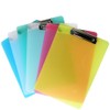 LATERN 6Pcs A4 Clipboard, Plastic Transparent A4 Clipboard 5 Colors