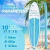DAKUWAR Inflatable Paddle Board 10'x31.5''x6'' Folding Stand up Paddle Boards