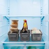 Dehouse 6 Pack Slim Plastic Storage Basket, Desktop Narrow Plastic