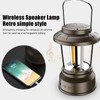 Outdoor Bluetooth Speaker Light Retro Style 2 Modes USB Power