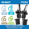 3-in-1 Liquor Pour Spout | Olive Oil Spout with Built-in