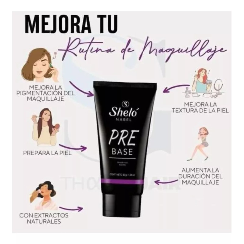 Sheló Nabel Pre Base Primer + Iluminador Beso De Sol