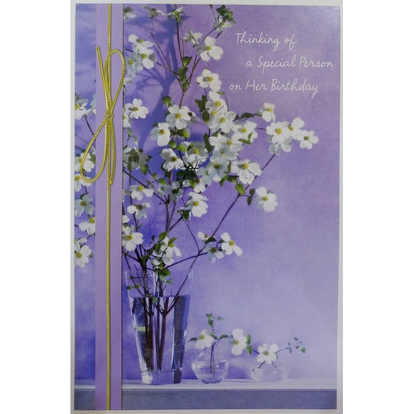 Thinking of a Special Person on Her Birthday Greeting Card - Wishes For Her