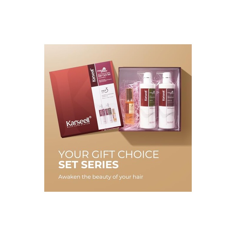 Karseell Kit De Tratamiento Capilar Con Colágeno, Champú Y Acondicionador