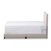 Baxton Studio Brookfield Tufted Full Panel Bed in Beige