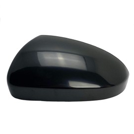 Spieg Driver Side Mirror Cover Cap Housing Replacement for Hyundai Tucson 2016-2020 Without Signal Paintable Glossy Black (LH)