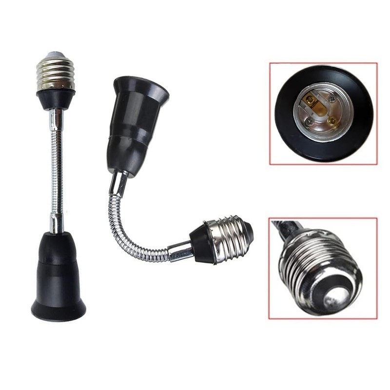 E26/E27 20CM/8 Inch Extension Socket Extender Adapter, E26 to E26