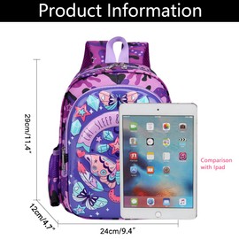 Backpack Girls Children's Backpack Nursery School Bag Preschool Bag Toddler Baby Backpack School Backpack School Bag Preschool Daypack 2-6 Years Gift Butterfly, butterfly, School backpack