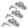 ProPlus 3 x Wall Eyelets Awning Eyelets Horizontal Metal Wall