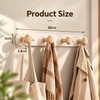 No-Drill Wall Coat Rack for Clothes & Bags – Carbon