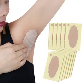 Underarm Sweat Pads, 5 Pcs Invisible Self-adhesive Cotton Armpit Antiperspirant Sticker, Disposable Anti Perspiration Absorbent Deodorant Prevention Pad, for Men Women Reduce Armpit Foot Sweat