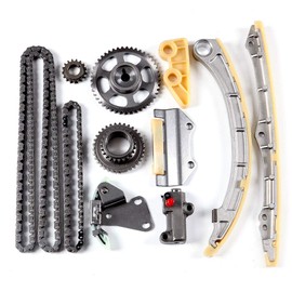TK9040 Timing Chain Kit for 2002-2005 for Honda Civic 2.0L / 2002-2006 for Acura RSX 2.0L – K20A3 Cam Chain, Tensioner, Sprockets, Oil Pump Chain & Guides – OEM PCITS11830A TK4033 WP4033