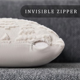 Allorry Christmas Pillow Covers 18x18 Set of 2 Christmas Decoration Cream White Xmas Tree Pillow Cases Plush Faux Fur Soft Cushion Case for Winter Xmas Holiday Home Bedroom Sofa Decors SY-003-D18