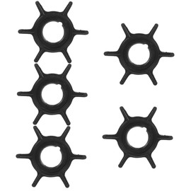 Operitacx 5 Stück Laufrad der Wasserpumpe Pumpenlaufrad Laufrad für Transferpumpe Ersatzteil des Wasserpumpe Laufrad einer Versorgungspumpe Wasserpumpen -Laufrad Teil Gummilaufrad Schwarz