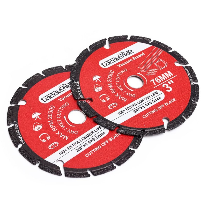 Casaverde 2 Pack 3" Metal Cutting Diamond Blade with 3/8"