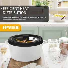 Microwave Splatter Cover, Collapsible Silicone Microwave Plate Cover with Glass for Food Splatter Guard Lid 11 inch Black