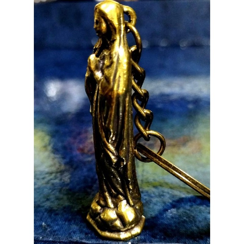 [Kaimed] Virgin Mary Jesus Christ Key Chain Key Ring Brass