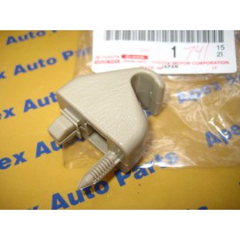 Toyota 4Runner Tundra Sun Visor Holder Clip Tan Ivory Color Genuine OEM New