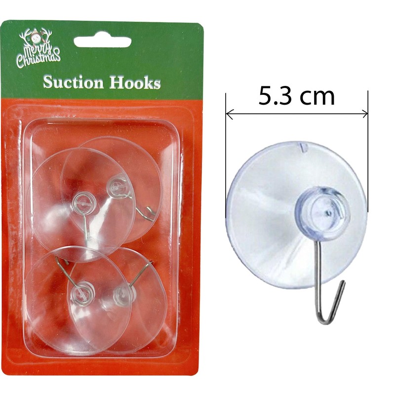 SHATCHI 12Pcs Heavy Duty Suction Hooks – 53mm, Multi-Purpose Reusable
