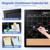 Board2by Monthly Chalkboard Calendar & Cork Board for Wall, 24"x36"