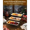 Yedio 3 Tier Serving Tray Set Porcelain Tiered Serving Platters,