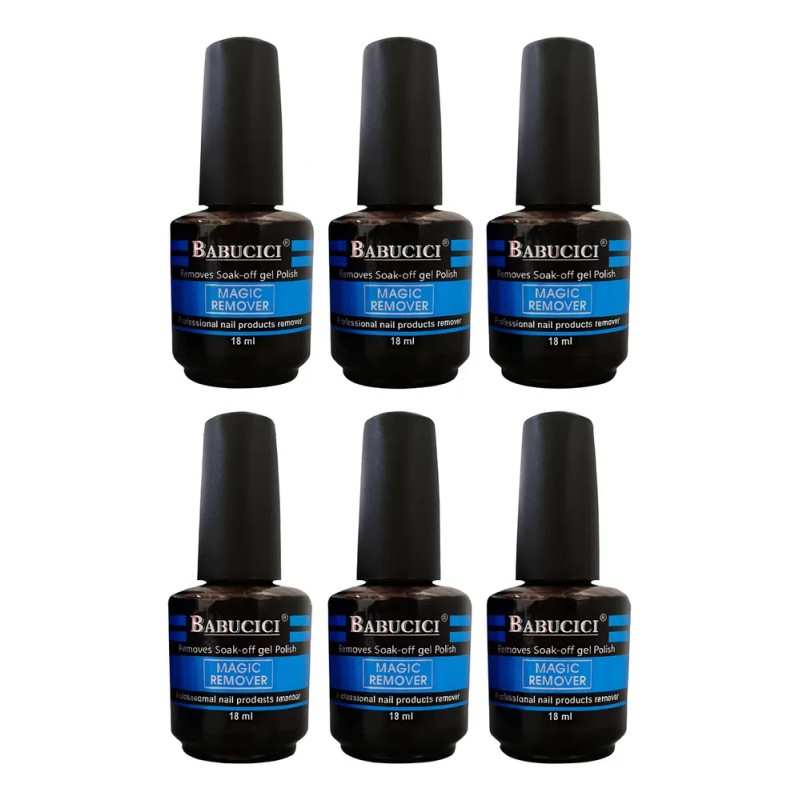 6 Remover De Gel Gelish Color Y Acrílico Para Uñas