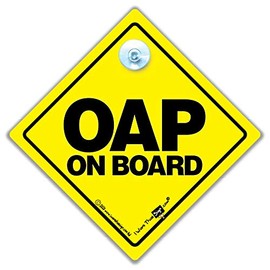 OAP On Board Car Sticker / Sign - Old Age Pensioner