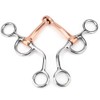 Horse Chew, Stainless Steel Training Bit, Copper Jointed Crescent Bit
