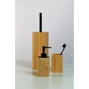 WENKO Padua Toilet Brush Holder, Bamboo, Brown, 38 x 10