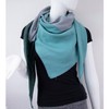 Gloop Women's Scarf XXL Knitted Triangle Scarf Cotton Triangular Scarf