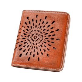 APHISON Womens Wallet, Slim Small Wallet for Women Men RFID Wallet Women Sunflower Leather ID Credit Card Holder Whit Zipper Coin Pocket Bifold Compact Wallet