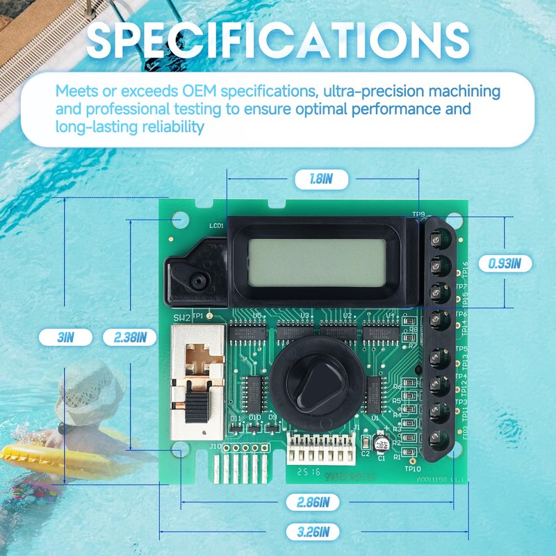 GLX-PCB-DSP Display Printed Circuit Board Compatible with Hayward Goldline Aqua-Rite