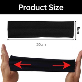 2 pieces Headbands,Headbands for Women,Headband,Head bands adult Women,Thick headband for Womens,for Makeup,Yoga,Running,Sports,Running(Black/White)