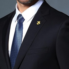 HONEY BEAR 1 Piece Brooches Pins Lily Flower Lily for Men/Women Suit Shirt Business Wedding Gift, Brass, No Gemstone