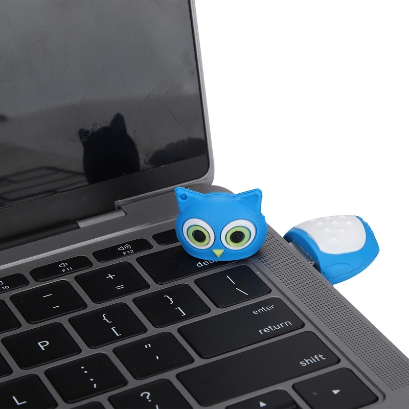 Cartoon U Disk Blue Owl Appearance High Speed Bulk Storage