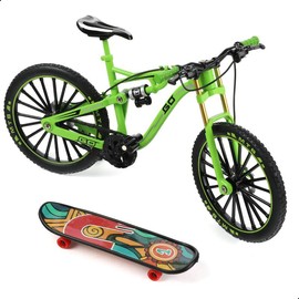 1:8 Scale Finger Bike Bicycle Model Toy Mini Bike Model Toy Bicycle Ornament for Home Decorated - Color: BK009