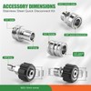 Pressure Washer Quick Connect Kit, Stainless Steel Pressure Washer Hose