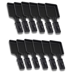 SOS ACCESSOIRE 12 Pack Non Stick Raclette Pans 1 to 12 Pieces Square Compatible with Tefal Raclette Machine Ergonomic Design and Easy to Clean