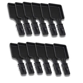 SOS ACCESSOIRE 12 Pack Non Stick Raclette Pans 1 to 12 Pieces Square Compatible with Tefal Raclette Machine Ergonomic Design and Easy to Clean