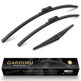 GARDIMU Front and Rear Windshield Wiper Blades, 3 Pcs Front and Back Windshield Wipers Blades for Benz GLS 2017-2019, Car Window Wiper Blade for AMG GLS 63 450 550 4MATIC(No Spray Nozzle and Heating)