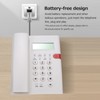 Desktop Battery-free Landline Telephone with Caller Identification Adjustable LCD Screen