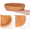 DOPENSPI 3Pcs Small Round Keys Basket Bowl for Entryway, 7”