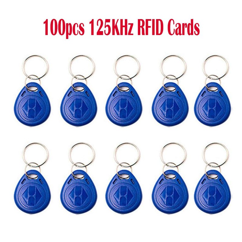 Key Fob 125KHz RFID T5577 Keyring, 125 Khz T5577-blue 100