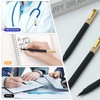 Yuxinrong 6 Pack Gel Pens Black 0.5 mm Medium Point