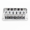 HARSKIYER Silver Adjustable 6 String Guitar Bridge, Metal Fixed Top