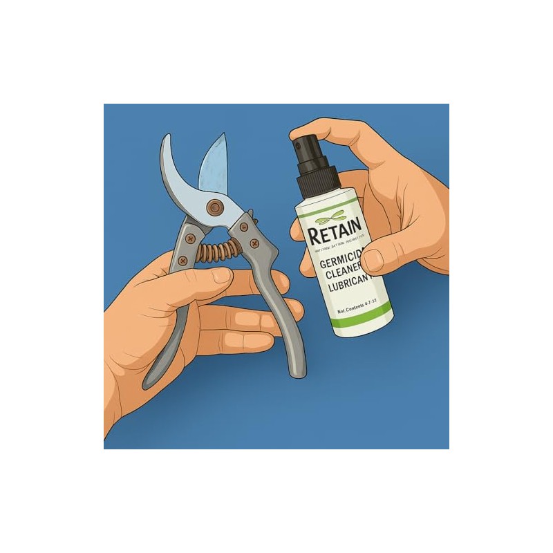 RETAIN Garden Tool Organic Cleaner, Lube, No Rust and Sanitizer