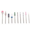 10 Pcs Nails Drill Bit Set Portable Remove Polishing Nail